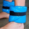 TRC Recreation Super Soft Foam Aquatic Fitness Gear Adjustable Ankle and Wrist Wrap Pair for Physical Therapy and Water Fitness, Bahama Blue - 4 of 4