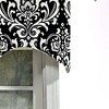 Ozbourne Cornice Syel 3" Rod Pocket Valance 50" x 17" Black by RLF Home - 3 of 4