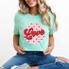 Simply Sage Market Women's Retro Love Checkered Circle Short Sleeve Graphic Tee - 2 of 4