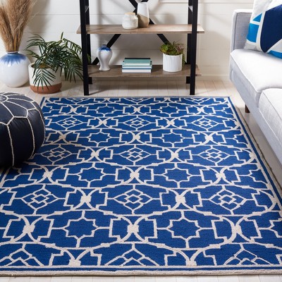 Ivory Floral Symphony Hand-Knotted Easy-Care Area Rug