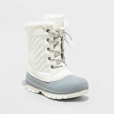 Girls' Skylar Winter Boots - All In Motion™ Cream 5 : Target