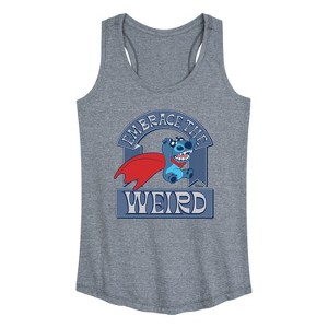 Women's - Disney - Weird Stitch Graphic Racerback Tank - 1 of 4