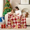 Snuggle Sac Christmas Throw Blanket Soft Knit Bed Blanket 50x60" - 2 of 4