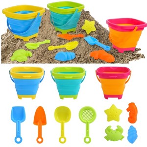11 PCS Fruit Soft Bucket Set - Soft Bucket Set, Fruit Storage Bucket, Flexible Soft Buckets, Colorful Soft Buckets, Multi-Piece Bucket Set - 1 of 4