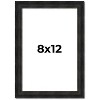 PosterPalooza | 8x12 Thin Barnwood Picture Frame, UV Acrylic, 2 Finishes - Grey and Black - 2 of 4