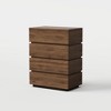 Luck Live Modern bedroom with 4-drawer dressing table, high drawer cabinet with storage function, modern wide storage cabinet for bedroom - 4 of 4