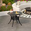 35.43-inch Cast Aluminum Patio Dining Round Table with a 1.88-inch with Umbrella Hole - 2 of 4