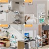 MaseiKar Rolling Utility Cart with Drawer, Utility Cart Made of Multifunctional Storage Organizer Tool for Kitchen, Bathroom, Living Room, Office - 4 of 4