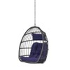 CAVINAS Egg Rattan Outdoor Swing Chair,Wooden Porch Swing for Farmhouse, Courtyard,Balcony,100% Hand Woven - 4 of 4