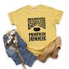 Simply Sage Market Leopard Pumpkin Junkie Garment Dyed Tee - S - Mustard - 3 of 4