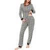 Ekouaer Womens Pajamas Sets Long Sleeve Tops with Jogger Pants Soft Pjs Lounge Set Outfits with Pockets - 2 of 4