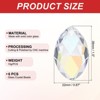 Unique Bargains K9 Crystal DIY Grid Chandelier Oval Pendant beads 1.5" 6 Pcs - 2 of 4
