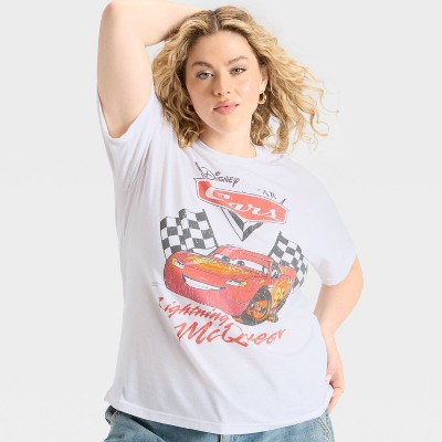 Women's Disney Cars Short Sleeve Graphic T-Shirt - White