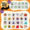 Joyfy 300+ Halloween Tattoos for Kids, Glowing Temporary Tattoos in Assorted Designs Bulk for Child Trick or Treat Gifts Halloween Party Favor Decor - 2 of 4