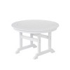 WestinTrends Malibu 5-Piece HDPE Round Patio Dining Table Set with Foldable Chairs, Black - 4 of 4