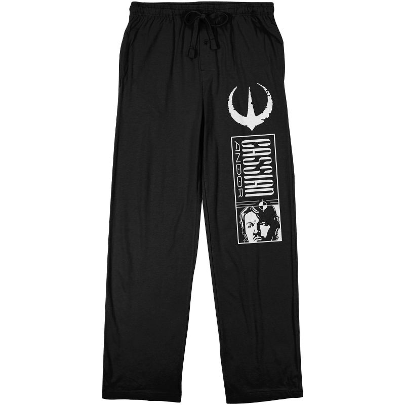 Star Wars: Andor Cassian Men's Black Sleep Pajama Pants, 1 of 4