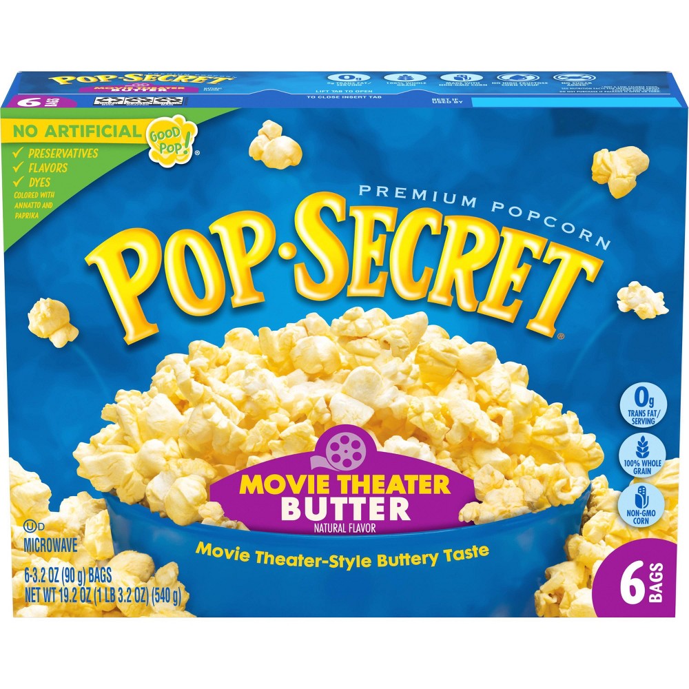 GTIN 023896577005 product image for Pop Secret Microwave Popcorn Movie Theater Butter Flavor - 3.2oz/6ct | upcitemdb.com