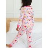 RuffleButts Girls Viscose from Bamboo Ruffle Long Sleeve Pajama Set - 4 of 4