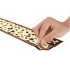 INSPIRE CHIC Women's Leopard Contrast Color Skinny Long Hair Ribbon Scarves 1Pc - 4 of 4