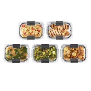 Food Storage Containers, 3.2 Cup 5 Pack, Leak-Proof, BPA Free, Clear Tritan Plastic - 1 of 4