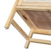 Hostack Sideboard Buffet Cabinet with Rattan Doors and Storage for Entryway Dining Room Kitchen Living Room, Natural - 2 of 4