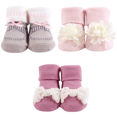 Hudson Baby Infant Girl Socks Boxed Giftset, Boho, One Size