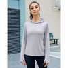 Women's Long Sleeve Sun Protection Hoodie Top - 2 of 4