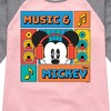 Girls' - Disney - Music And Mickey Shirt Tail Raglan Graphic T-shirt - 2 of 3