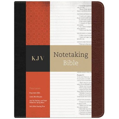 Notetaking Bible-KJV - by  Holman Bible Staff (Leather Bound)