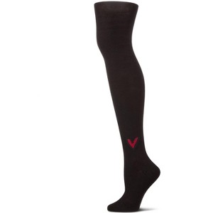 Memoi Girls' Outline Heart Cotton Tights Black 14 - 1 of 4