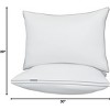 Aghana Digitals Queen Size Bed Pillows Set of 2, Gusseted Down Alternative - 2 of 4