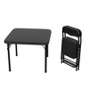 Kids Folding Table & 2 Chairs Set, Portable Steel Frame, PU Cushions, No Assembly - 4 of 4