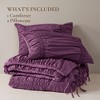 Lyngins French Country Comforter Set, Romantic Ruched Design Bedding Set, 1 Comforter & 1 Sham, Ultra-Soft Microfiber, All-Season Quilt Bedding Set - 3 of 4