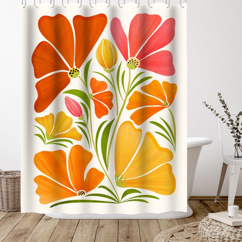 Americanflat 71" x 74" Shower Curtain Style 4 by Modern Tropical, 4 of 6