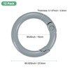 Unique Bargains Metal Spring O Rings Zinc Alloy Durable Multipurpose Lightweight Buckle 5/8 Inch - 3 of 4