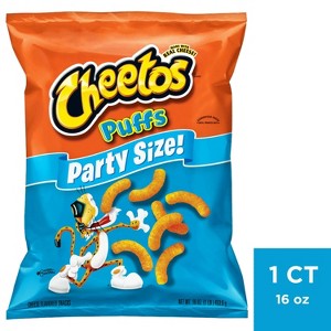 Cheetos Puffs Cheese Flavored Party Size Snacks - 13.50oz - 1 of 3