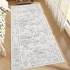 Vintage Washable Rug – Non-Slip, Non-Shedding, Low Pile Floral Carpet for Living Room & Bedroom - 4 of 4
