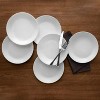 LunaLulinlk Winter Frost White 10.25" Glass Dinner Plate (Set of 6) - 4 of 4
