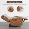 Spruce & Spring Power Genuine Leather Recliner Chair Lay Flat Recliner - 2 of 4