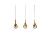 Elegant Lighting Amherst 24 inch LED pendant in satin gold - 3 of 4