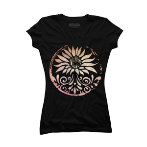 Junior's Design By Humans Lotus By Jasdogg T-Shirt - 1 of 3