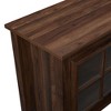 70" MDF Glass-Door Modern Farmhouse TV Stand with Adjustable Shelves and Cord Management for Living Room and Bedroom - 4 of 4