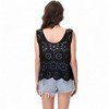 Anna-Kaci Women's Crochet Sleeveless Tank Top with Floral Open Knit Pattern and Scalloped Hem Detail - 4 of 4