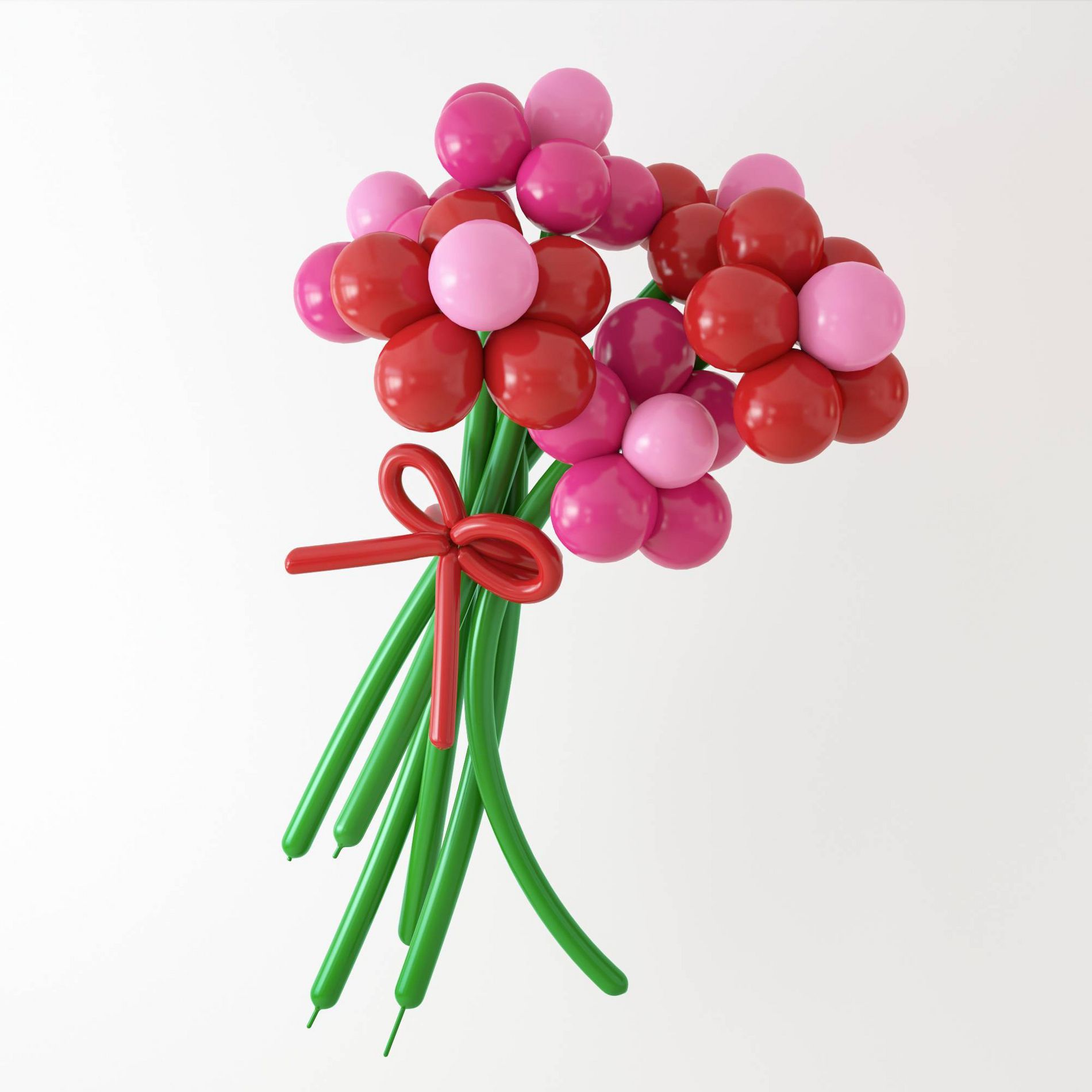 House of Party 61ct Valentine Balloon Flower Bouquet Kit