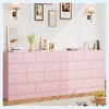 12 Drawer Dresser with Power Outlet, 61" Wood Storage Chest for Bedroom, Living Room, Hallway – Large Capacity Organizer - 3 of 4