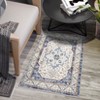 coucheta Multi-size Washable Area Rug, Vintage Floral Soft Low-Pile Durable Carpet with Non-Slip Backing, for Living Room, Bedroom, Dining Room - 2 of 4