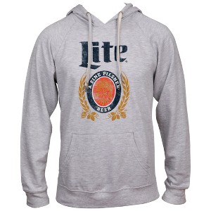 Mens Miller Lite A Fine Pilsner Beer Crest Hoodie - 1 of 3