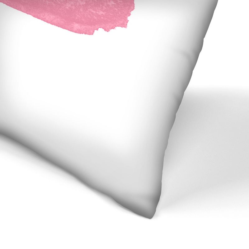 Americanflat Abstract Neutral Move Forward Modern Pink By Amy Brinkman Throw Pillow, 3 of 5