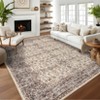 Vintage Boho Area Rugs, Vintage Washable Runner Rugs, Soft Modern Pastel Carpets for Living Room Bedroom Nursery Office Farmhouse - 4 of 4