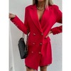 Women Work Bodycon Dresses Business Office Midi Long Sleeve Button Pencil Formal Outfits ｗith Lace - 3 of 4